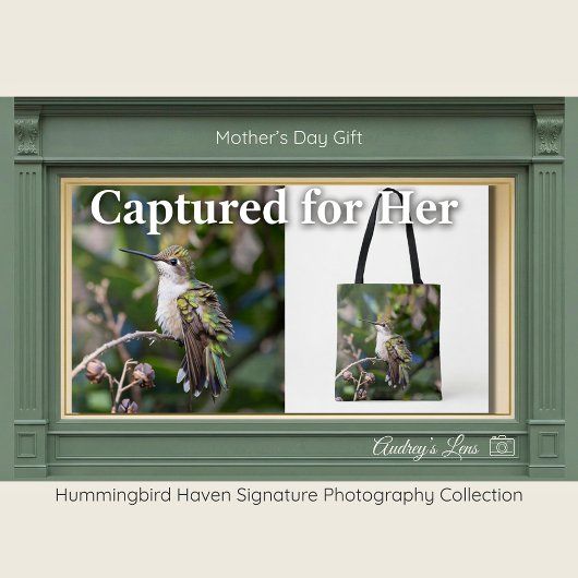 Hummingbird Fine Art Tote Bag Mother's Day Gift トートバッグ