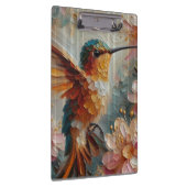 Hummingbird & Floral Art Clipboard – Textured  クリップボード (右)