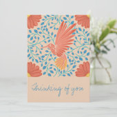 Hummingbird Floral Art Print 招待状 (スタンド正面)