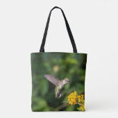 Hummingbird Floral Art Tote Bag Mother's Day Gift トートバッグ (裏面)