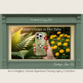 Hummingbird | Floral Phone Case Mother's Day iPhone 16 Proケース