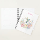 Hummingbird Floral Planner – Pastel Garden Gift プランナー手帳 (ディスプレー)