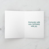 Hummingbird Folded Birthday Card カード (内部)