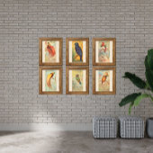 Hummingbird, Gallery Wall Art Set of 6, 5/6 Poster ポスター