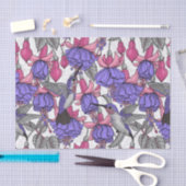 Hummingbird garden in melrose and pink 薄葉紙 (クラフト)