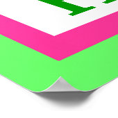 Hummingbird & Girl Name Wall Art 子供へ向け ポスター (角)