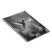 Hummingbird Grace Flower Bloom Notebook ノートブック (右側)