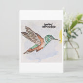 Hummingbird Greeting Card 招待状 (スタンド正面)