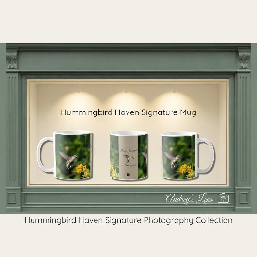 Hummingbird Haven Nature Mug Gift コーヒーマグカップ