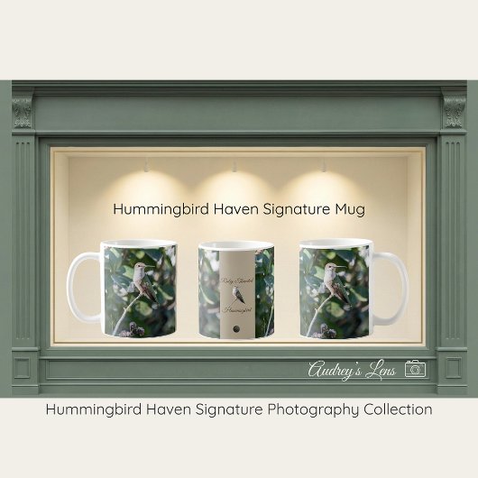 Hummingbird Haven Nature Mug Gift コーヒーマグカップ