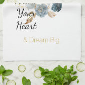 Hummingbird Hydrangea Flowers キッチンタオル (折り畳み)