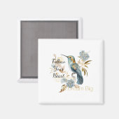 Hummingbird Hydrangea Flowers   マグネット (正面/裏面)