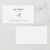 Hummingbird illustration feminine artistic card 名刺 (正面/裏面)