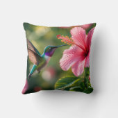 Hummingbird in Bloom クッション (裏面)