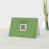 Hummingbird in Flight Note Card カード (裏面)