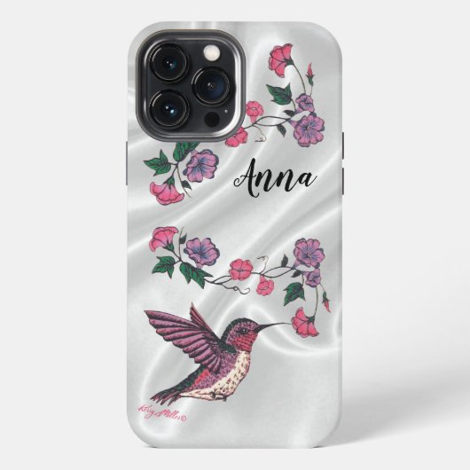 Hummingbird iPhoneケース iPhone 13 Pro Maxケース (裏面)
