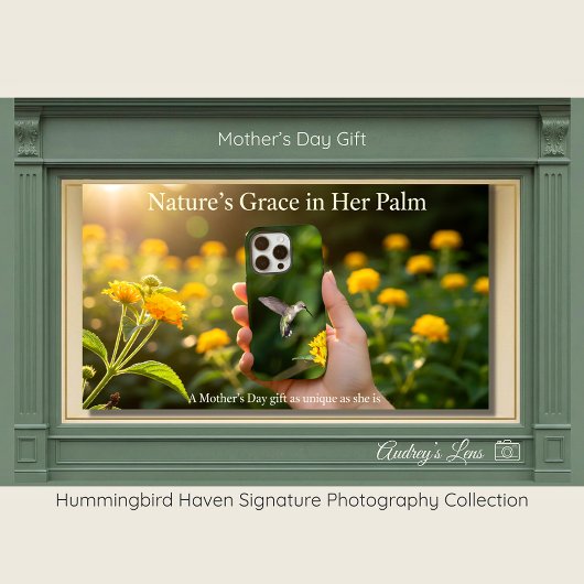 Hummingbird | Lantana Art Phone Case Mother's Day Case-Mate iPhoneケース