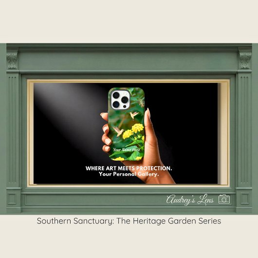 Hummingbird & Lantana Floral iPhone Case Case-Mate iPhoneケース