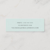 Hummingbird Mini Business Card スキニー名刺 (裏面)