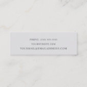 Hummingbird Mini Business Card スキニー名刺 (裏面)