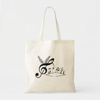 Hummingbird - Music Notes and symbols トートバッグ