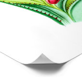 Hummingbird No.7アンティークバードポスタープリント。 ポスター (角)