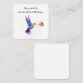 Hummingbird notecard 2.5 x 2.5 ノートカード (正面/裏面)