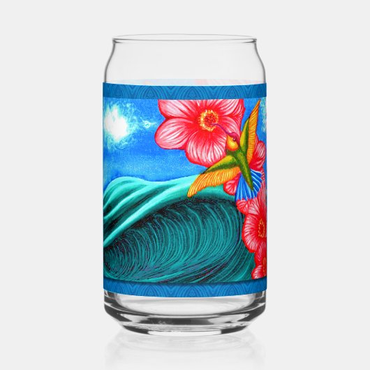 Hummingbird Ocean  ガラス缶 (正面)