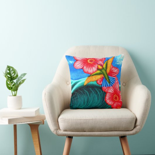Hummingbird Ocean  クッション (椅子)