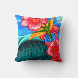 Hummingbird Ocean  クッション