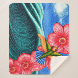 Hummingbird Ocean シェルパブランケット