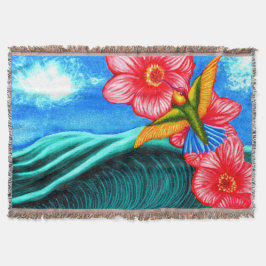 Hummingbird Ocean スローブランケット