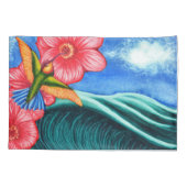 Hummingbird Ocean 枕カバー (裏面)