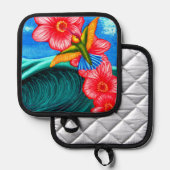 Hummingbird Ocean  鍋敷き (正面/裏面)