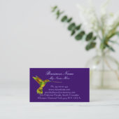Hummingbird on エレガント Business Card 名刺 (スタンド正面)