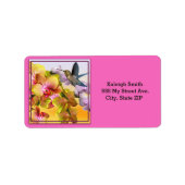 Hummingbird on LilacsとFlows on Pink ラベル (正面)