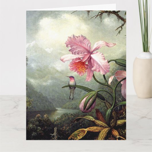 Hummingbird Perched, fine art, カード (正面)