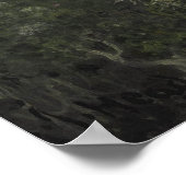 Hummingbird Perched on an Orchid Plant by MJ Heade ポスター (角)