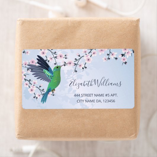 Hummingbird Pink Girly Shiny  ラベル (インサイチュ)