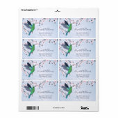 Hummingbird Pink Girly Shiny  ラベル (フルシート)