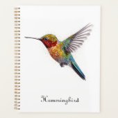 Hummingbird pointillismあまりにもカスタマイズ可能 プランナー手帳 (正面)