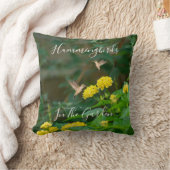 Hummingbird Pollinator Floral クッション (ブランケット)