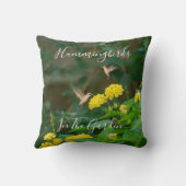Hummingbird Pollinator Floral クッション (裏面)