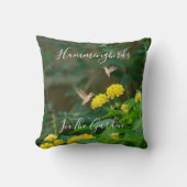 Hummingbird Pollinator Floral クッション (正面)