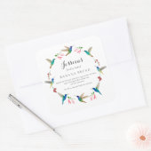 Hummingbird Product Label スクエアシール (封筒)