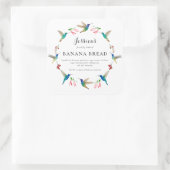 Hummingbird Product Label スクエアシール (バッグ)