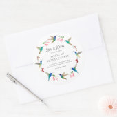 Hummingbird Product Label ラウンドシール (封筒)