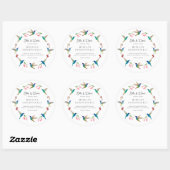 Hummingbird Product Label ラウンドシール (シート)