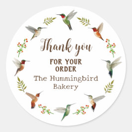 Hummingbird Product Sticker ラウンドシール