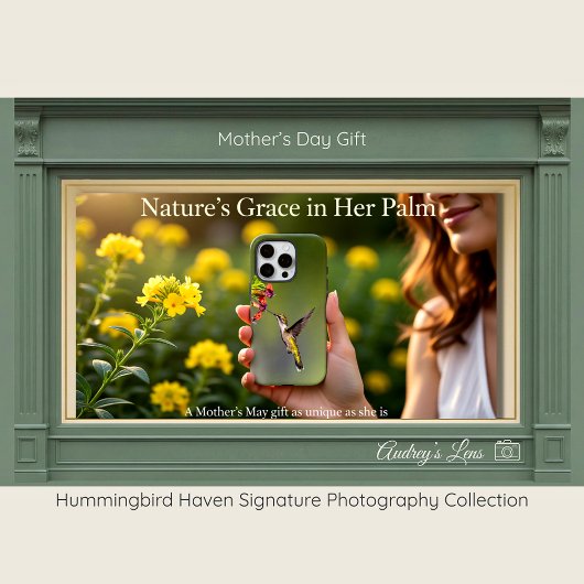 Hummingbird | Red Floral Phone Case Mother's Day Case-Mate iPhoneケース